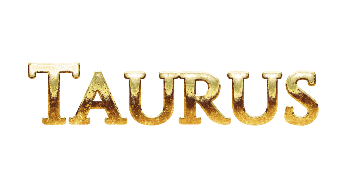 Taurus png, word Taurus png, Taurus word png, Taurus text png, Taurus letters png, Taurus word gold text typography PNG images transparent background